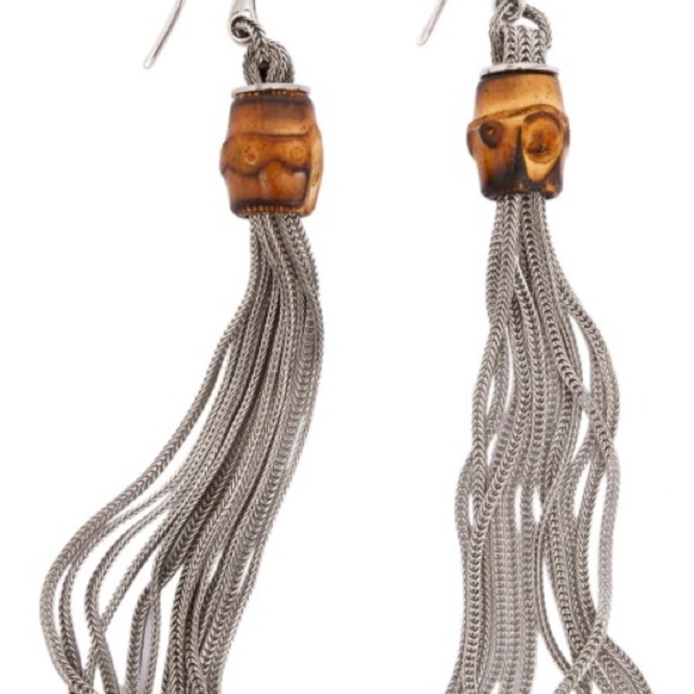 Authenticic pre -loved Gucci Tassel and Bamboo Earrings